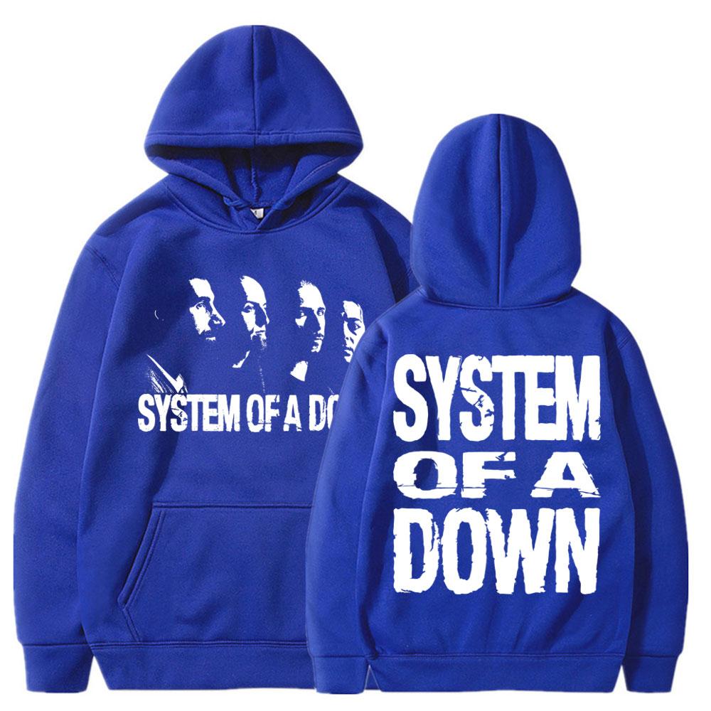 Rock Band System of A Down Graphic Hoodies Men's Vintage Alternative Metal Sportwear Oversized Sweatshirt Gifts