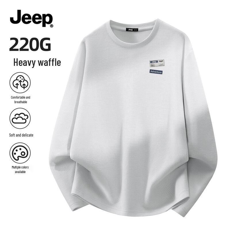 Jeep Men s Waffle Knit Long Sleeve T-Shirt M