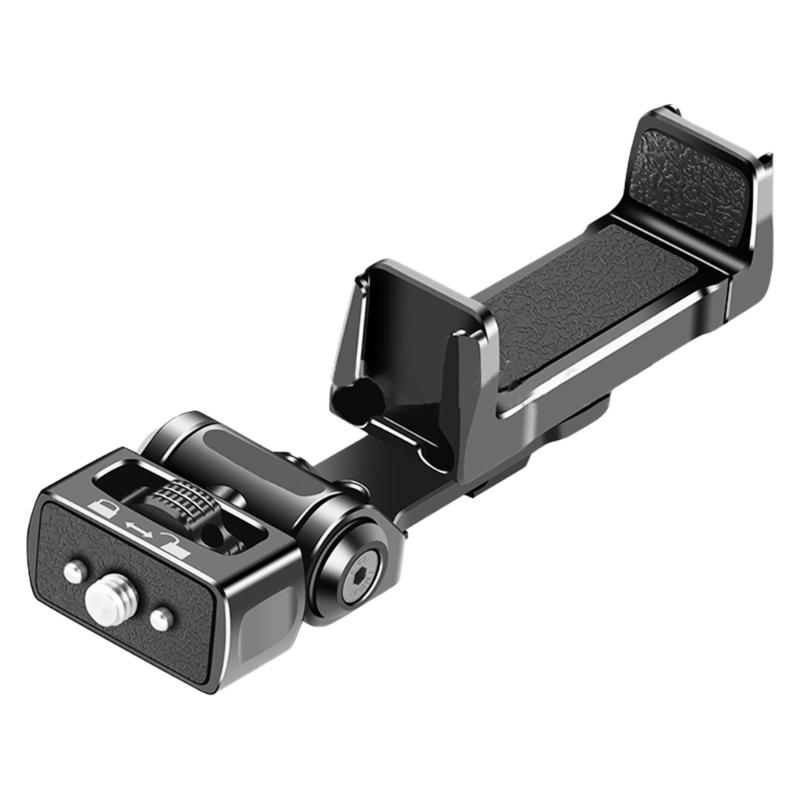 

Phone Tripod Mount, Universal Smartphone Mount Adapter with 3 Cold Shoe & 1/4 Standard Screw, 360 Rotates 1