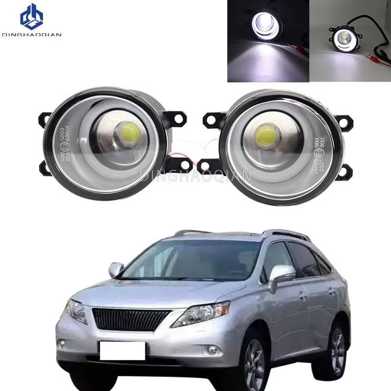 2 Pieces Car Fog Light LED Angel Eye DRL Daytime Running Lamp H11 12V High Bright For Lexus RX270 RX350 RX450 2009 2010 2011