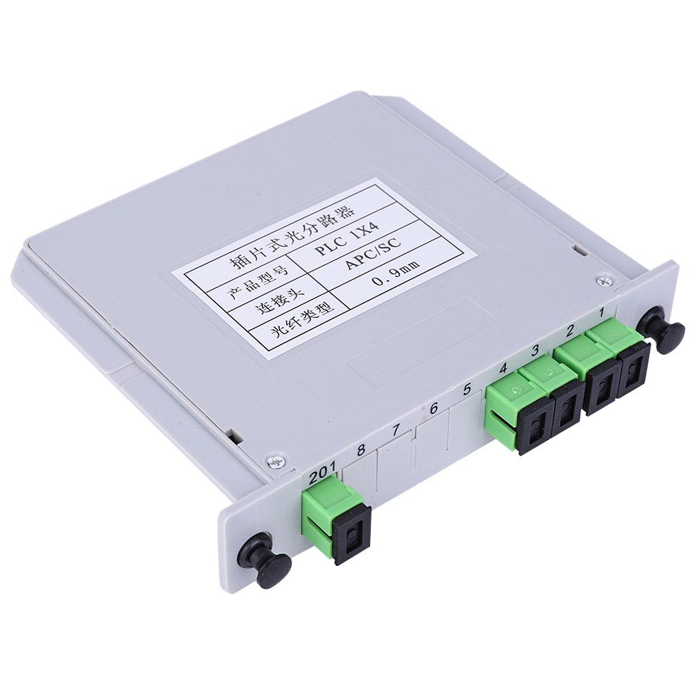 1X4 Blade Optical Splitter SC-APC Single Mode PLC Optic Fiber Splitter Module