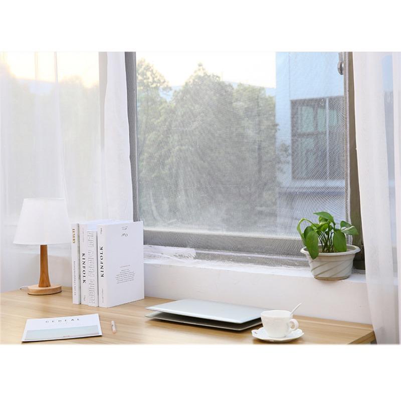 

Летняя невидимая сетка для экрана, самоклеящаяся антимоскитная сетка для окна, самодельная противомоскитная сетка для окна с песком и липучкой