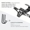 Motorcycle License Number Plate Holder Frame with LED Light CNC Aluminum Adjustable Moto Accessories Turn Signal Light Bracket