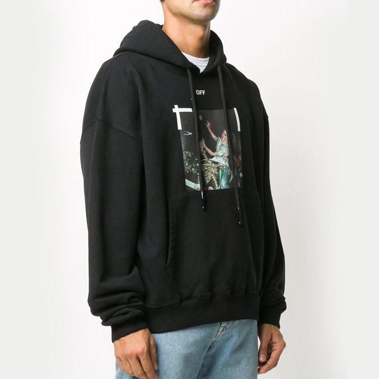 OFF WHITE FW20 Fall Sweatshirt Loose Fit Men's Black OMBB037F20FLE0121001