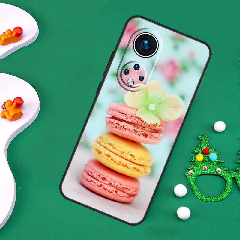 Macarons Cake Dessert Cute Case For Honor Magic 7 Pro 6 5 50 70 90 200 Lite X9b X9a X8a X8b X7a X6a X8 X9 X9c Cover