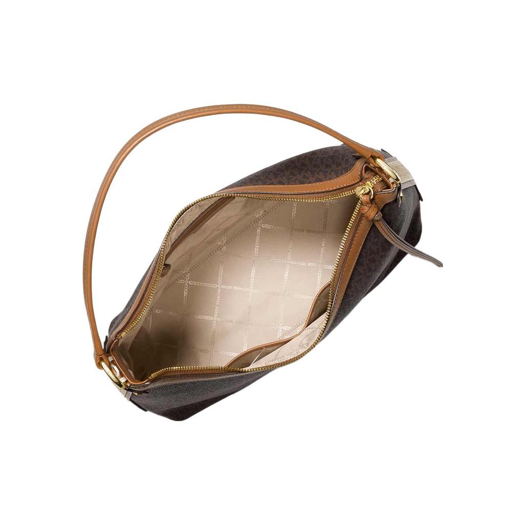 New MICHAEL KORS Canvas One Shoulder Handbag Women's Brown/Acorn 30T2G5VH3B-252
