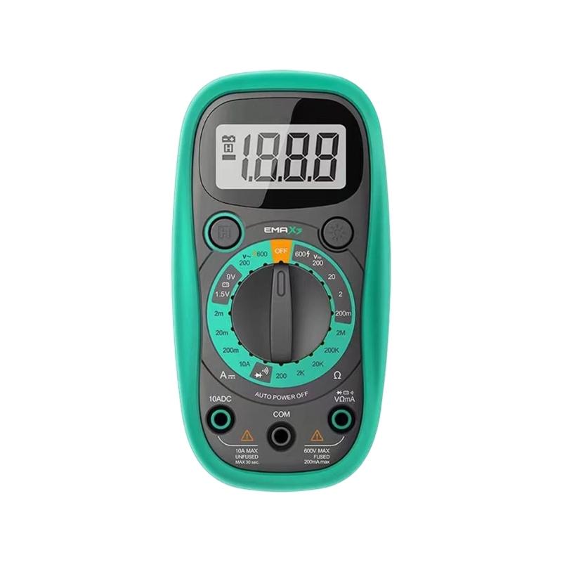 

Ammeter Voltemter LCD Digital Multimeter with Backlit Buzzer Portable Tester 1999 Count Multi Tester