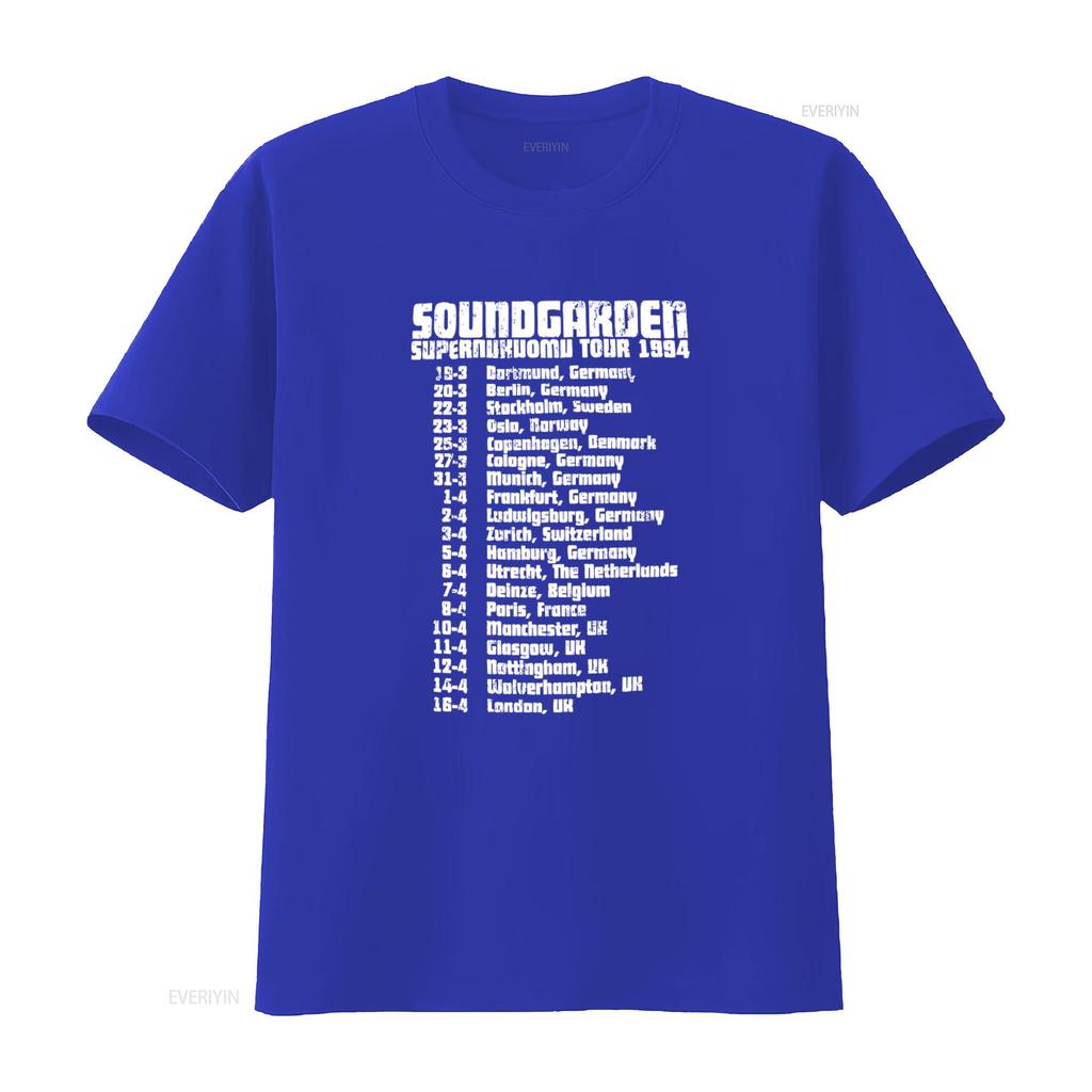 Soundgarden Superunknown Tour 1994 T Shirt Brand New Audioslave Chris Cornell Design vintage Washed Top For Everyday Wear