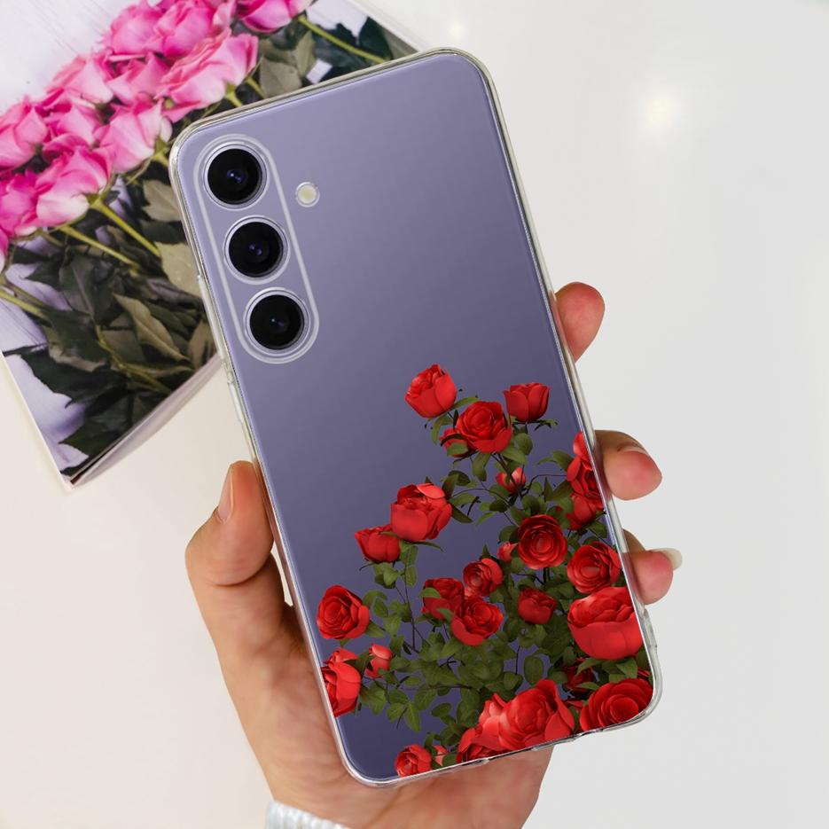 For Samsung Galaxy S24 Plus Case SM-S926B Cute Fashion Painted Cover Soft Slim Phone Case For Samsung S24 Ultra S 24 S24+ Fundas