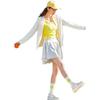 Anta Training Series Solid Color Zip-Up Hooded Loose Sports UV Protection Sun Protection Jacket Women Jackets Corn-White 162427705-1