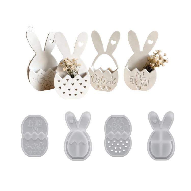 

Silicone Rabbits Mould Nonstick Surfaces Easy Demolding For Candle Soap Making Holiday Projects 1