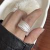 BF CLUB 925 Sterling Silver String Ring For Women Heart Jewelry Finger Open Handmade Shinning Rings Allergy For Birthday Gift