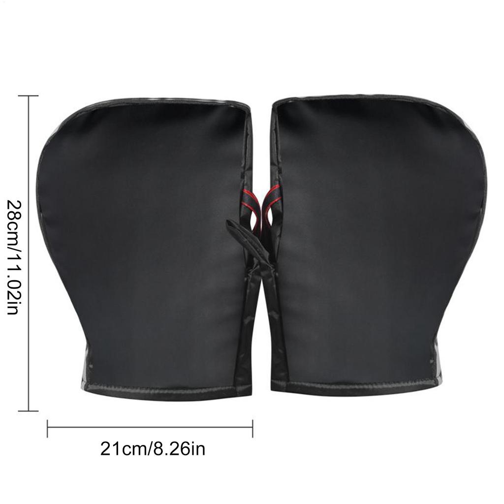 Motorcycle Warm Gloves Handle Warm Waterproof Windproof Muffs with Reflective Strips Motorcycle Handlebar Muffs for Road