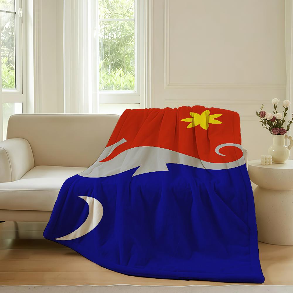 Nation flag M Mayotte flag Blanket For Sofa Office Bed Plane Travel Sleep Read Relax Camping Soft And Warm