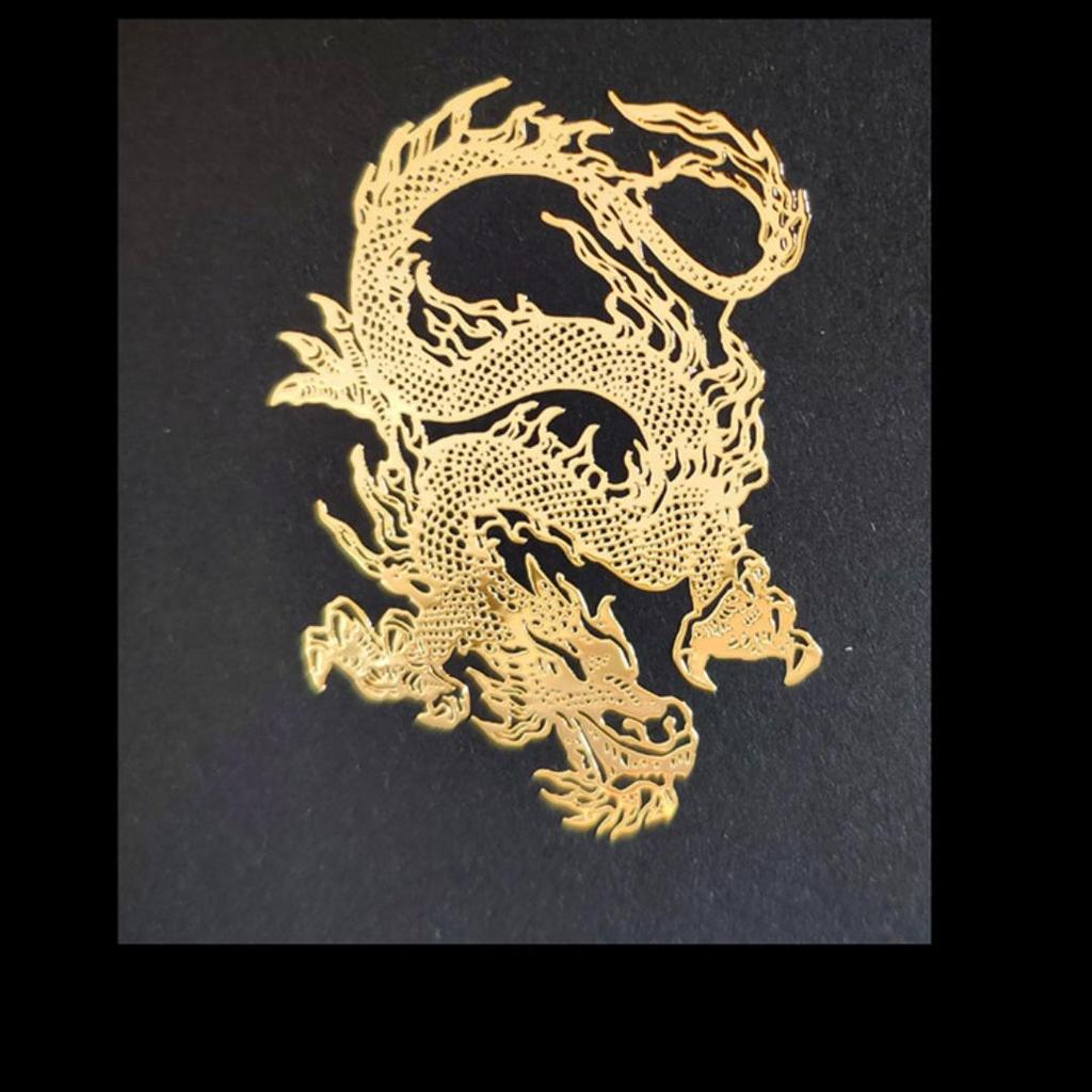 9 Modeli Metalowych Naszywek Zwierzęcych Grawerowanych Laserowo - Smok, Tygrys, Orzeł, Feniks i Inne Wysokiej Jakości Dekoracyjne Naklejki