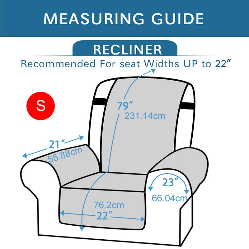 Waterproof Recliner Sofa Cover Cushion Sofa Pet Child Chair Cover Cushion Sofa Cover Pocket Armchair Mat For Living Room