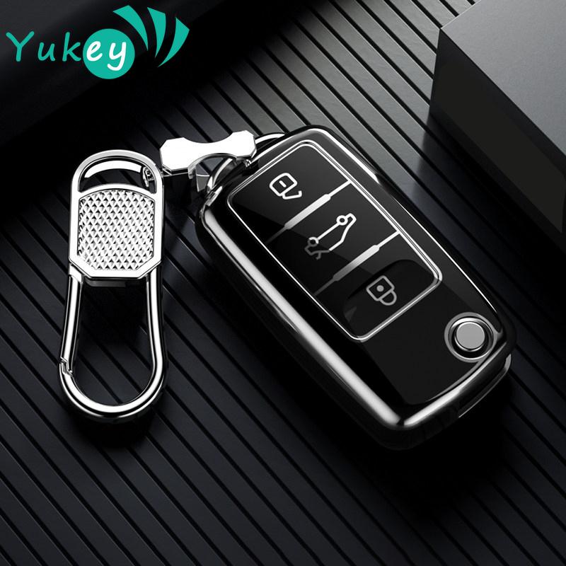 TPU Protector Shell Fob for Volkswagen VW Tiguan Polo Golf MK5 6 Passat Lavida Skoda Octavia Car Smart Key Cover Case Zr9