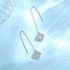 Four-leaf Clover Fringed Stud Earrings for Women's Retro Niche Ins Design Sense High-end Versatile Personalized Earrings