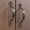 Zinc Alloy Arched Cabinet Door Handles Bronze Wardrobe Door Handle  For Cabinet Wardrobe Drawer