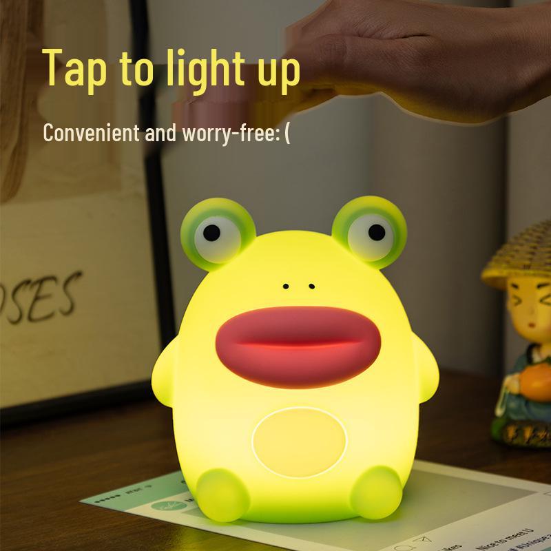 Wahaha Funny Frog Night Light: Cute Bedside Sleep Companion & Atmosphere Lamp
