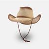 Hantverkad cool och kryddig flerfärgad västerländsk cowboyhatt dammode sommar med solhatt strand solskydd stråhatt män