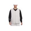Nike Solid Warm Military Cotton Vest Men Tops Grey White DX0891-012
