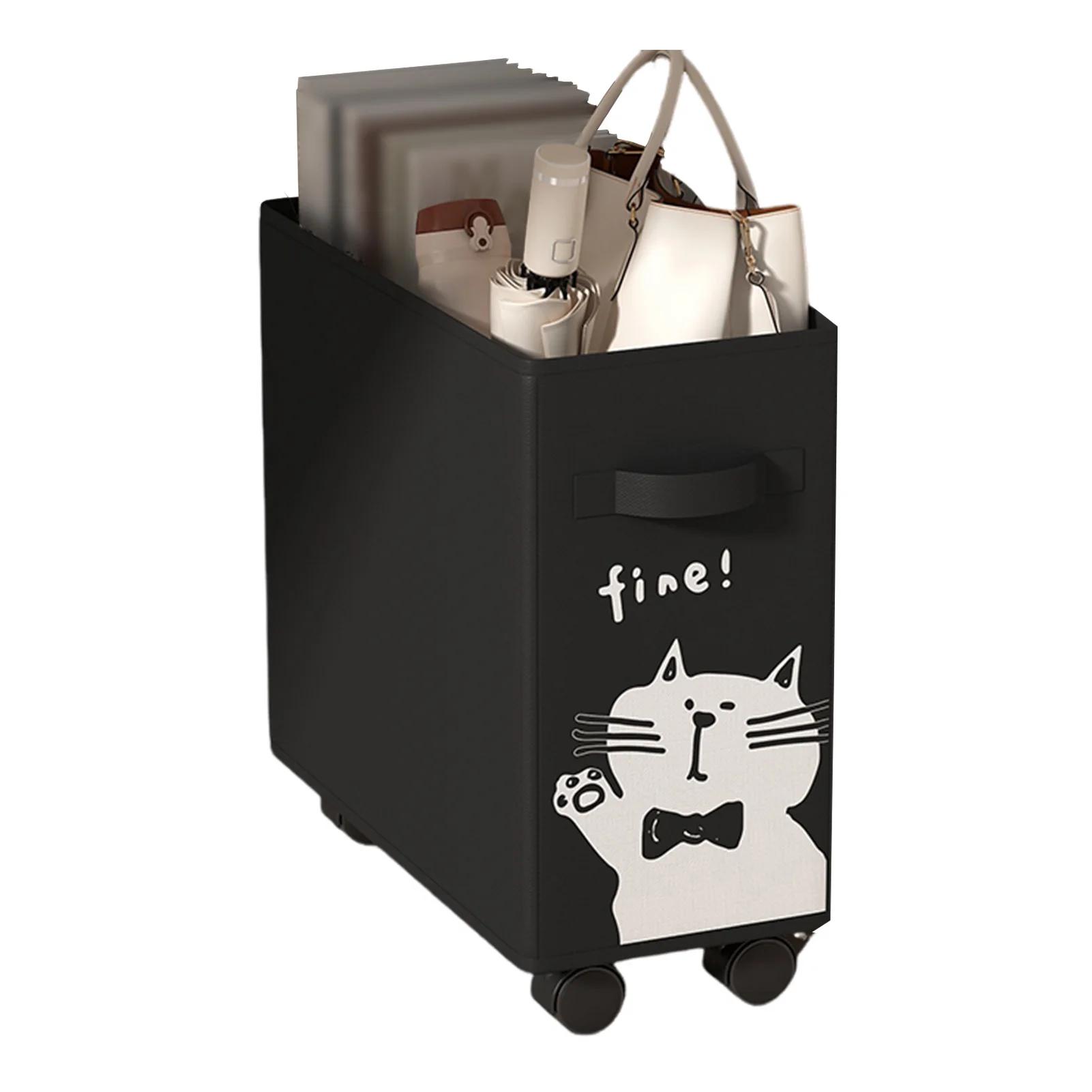 40 см складная корзина для белья большая вместительная коробка для хранения с роликами для одежды фитнес-оборудование закуски игрушки офисный органайзер коробка чёрный