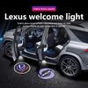 Для IS FSPORT IS250 IS300 IS350 UX UX300h UX260h UX200 Світлодіодний проектор логотипу привітання на двері автомобіля Ghost Shadow Light Аксесуар
