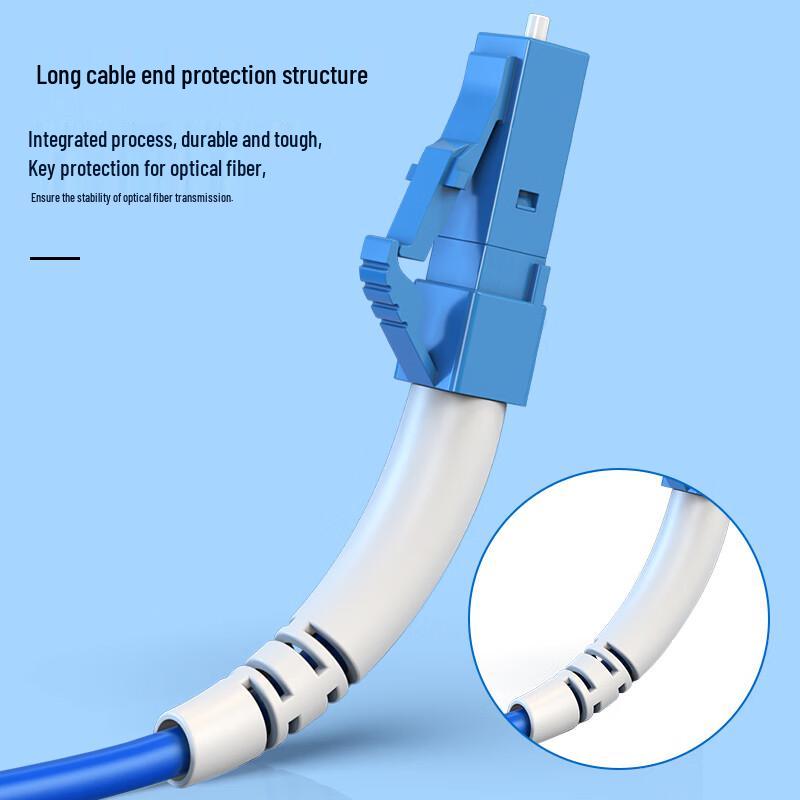 Zhongke Optoelectronics Armored LC-LC OS2 Single-Mode Duplex Fiber Optic Patch Cable