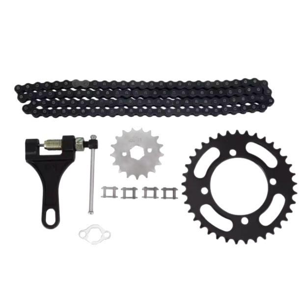 420 Model Aluminum Sprocket Gear Chain Kit for 50cc Motorcycles