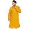 VASTRAMAY Plus Mens Cotton Blend Mustard Kurta Timeless Elegance for Festivals & Events_VPLUSMK007MD_52
