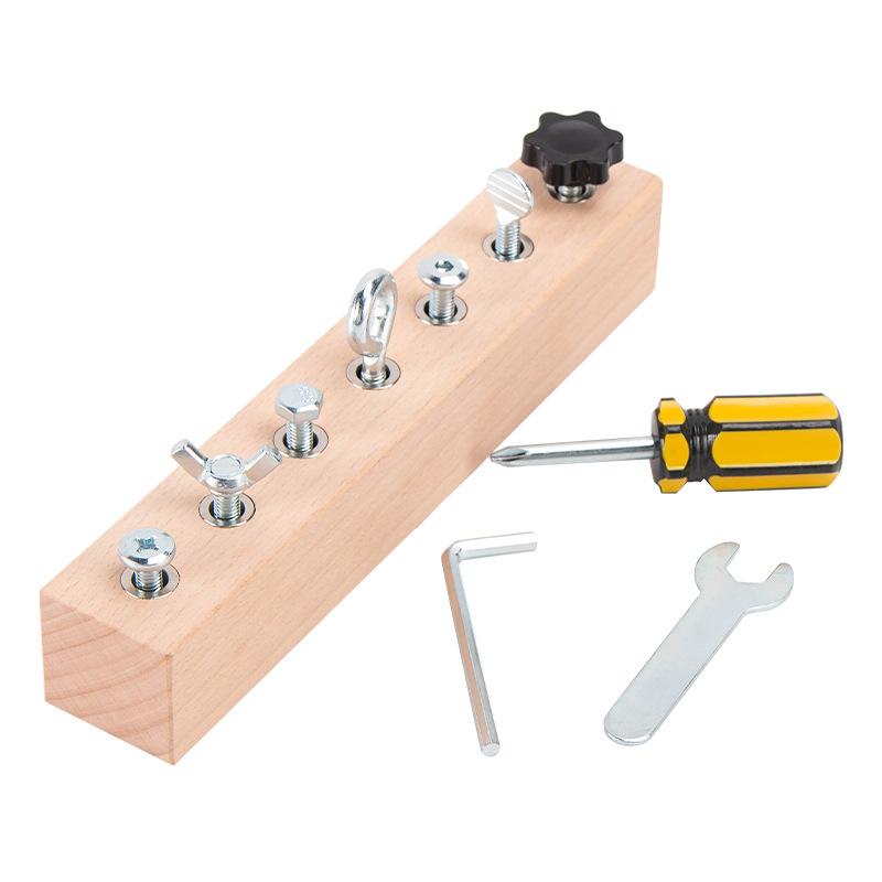 Montessori Early Education Intellectual Toy Screw Nut Busy Board For Kids