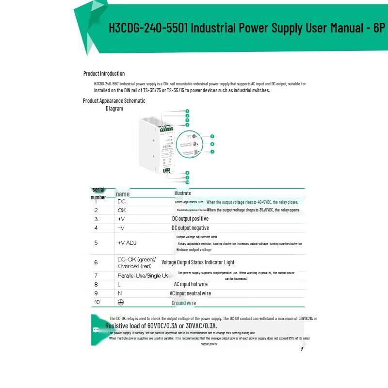 Промышленный PoE-источник питания H3C DG-240-5501