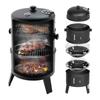 Grătar cu cărbuni 3 în 1 Afumătoare Grătar Grătar de grădină Barbacoa de Cărbuni Ustensile bbq