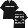 Rock Band Radiohead Tour 2026 Logo T Shirts Men's Fashion Pop Clothing Oversized T-shirt Unisex Hip Hop High Quality Cotton T...