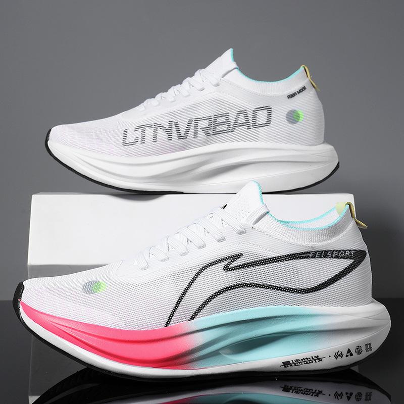 5E bėgimo bateliai sporto treniruotėms bėgimo bateliai vyriški amortizuojantys didelio atšokimo anglies plokštelės lenktyniniai bateliai