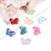 50 Stück Lampwork Perlen Schmetterlingsform Lose Abstandshalter Perlen Für Schmuckherstellung Halskette Armband Ohrring Zubehör Bunte Perlen