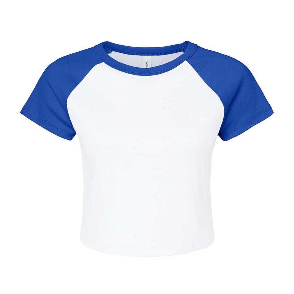 Bella + Canvas Womens/Ladies Baby Micro-Rib Raglan T-Shirt