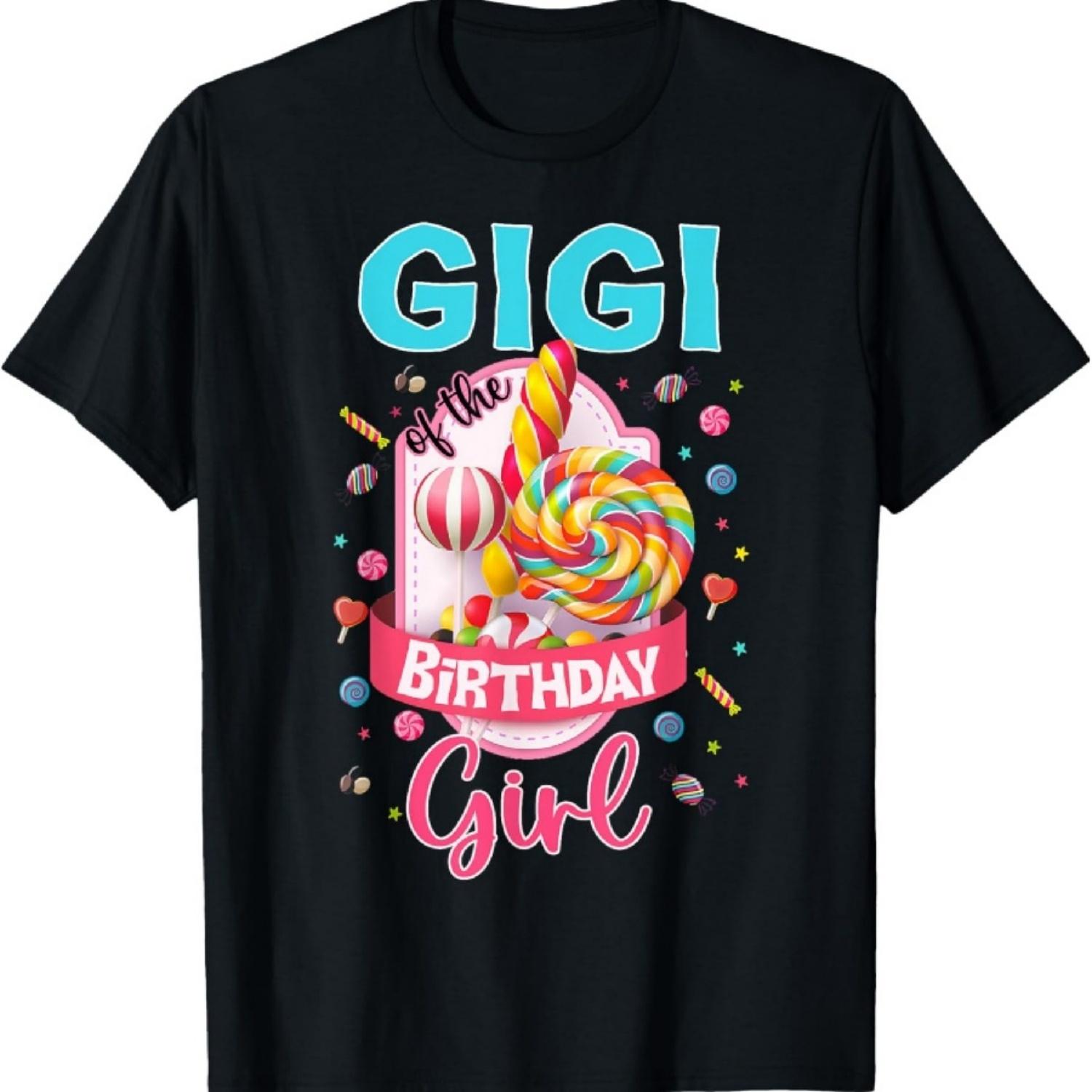 

Gigi of The Birthday Girl Candyland Family Matching Sweet T-Shirt XXXXXL чорний