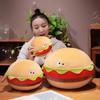 Internet Celebrity Plush Hamburger Pillow - Soft, Creative, and Slow Rebound Sleeping Cushion & Backrest