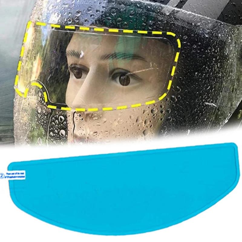 Antibeschlag- und regenfeste Folie für Helme, beschlagfreie Nanobeschichtung, transparenter Aufkleber, wasserdichte Folien, Helmzubehör