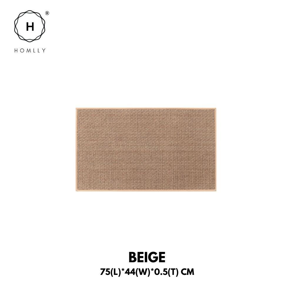 HOMLLY Нескользящий Впитывающий Моющийся Коврик-дорожка для Кухни, Коврик для Двери, Ковер Beige 44*75cm