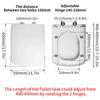 Slow-Close Square Toilet Seat Lid Cover Set Quick Release Thicken Replacement Universal Easy Installation for Home
