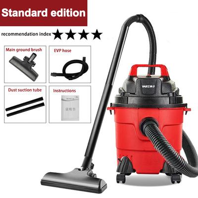 Household Handheld Vacuum Cleaner Wet and Dry Vacuum Cleaner 1200w High Power Bucket Suction Commercial Vacuum Cleaner with 9 Free Nozzle Sets (red)