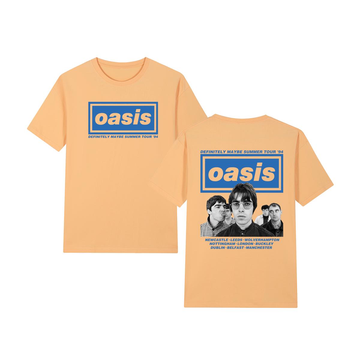 

definitely maybe Oasi Band Logo Vintage T-shirt Fashion Casual Y2K Cotton Men T shirt New Tee Tshirt Womens Tops 4XL