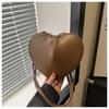 Cute Heart Shaped Crossbody Bag For Women Solid Color Pu Leather Shoulder Bag Able Personality Crossbody Bag