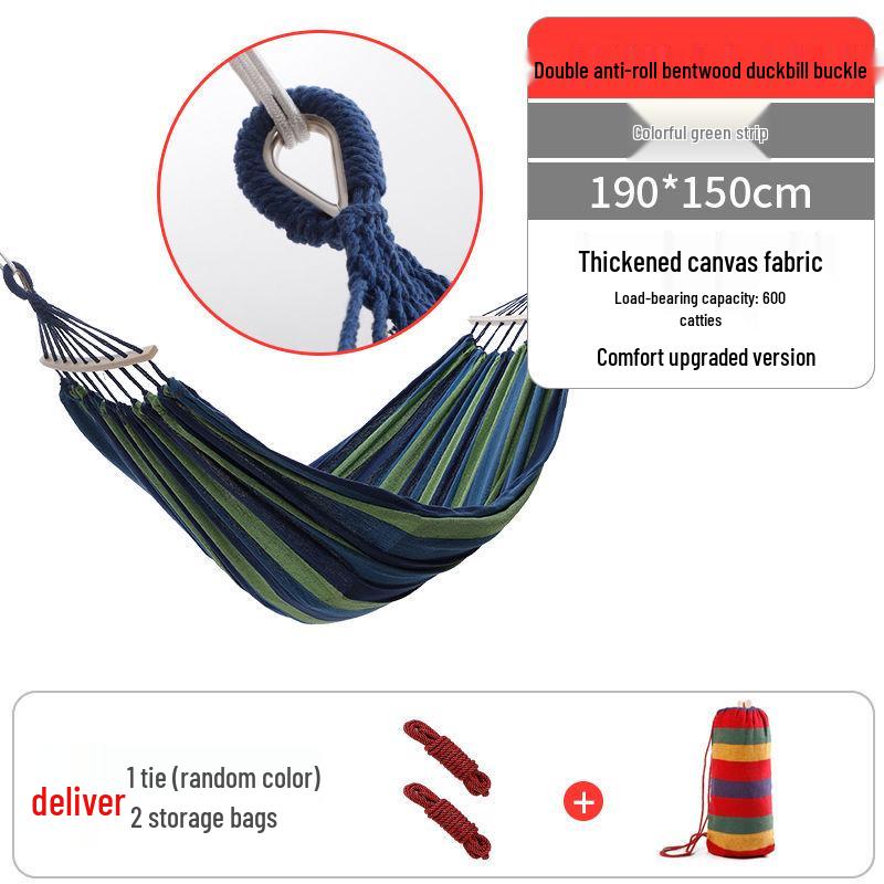 Rainbow Striped Portable Outdoor Hammock Chair for College Students