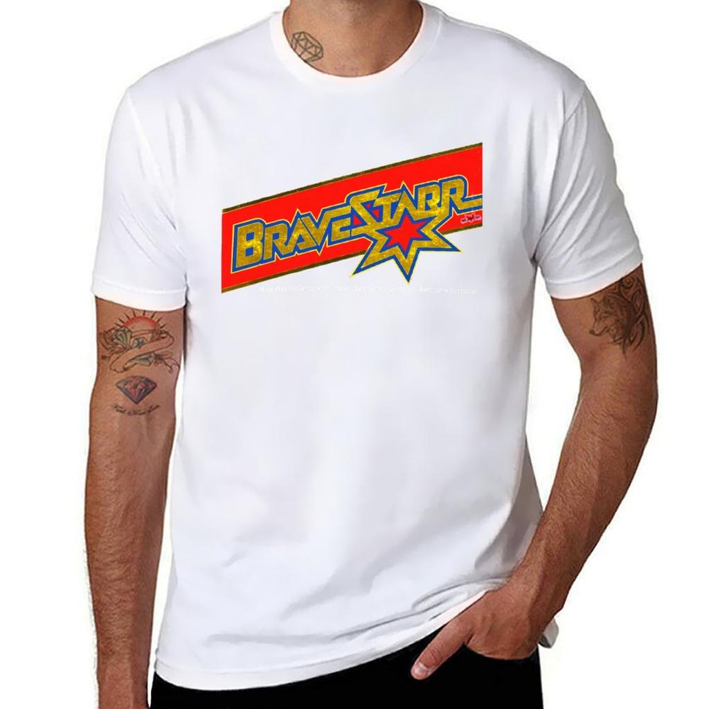 Bravestarr Retro Cartoon TShirt Basic All Season Solid TShirt