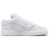 Air Jordan 1 Low GS Triple White 2023 Παιδικά Αθλητικά Παπούτσια 553560-136