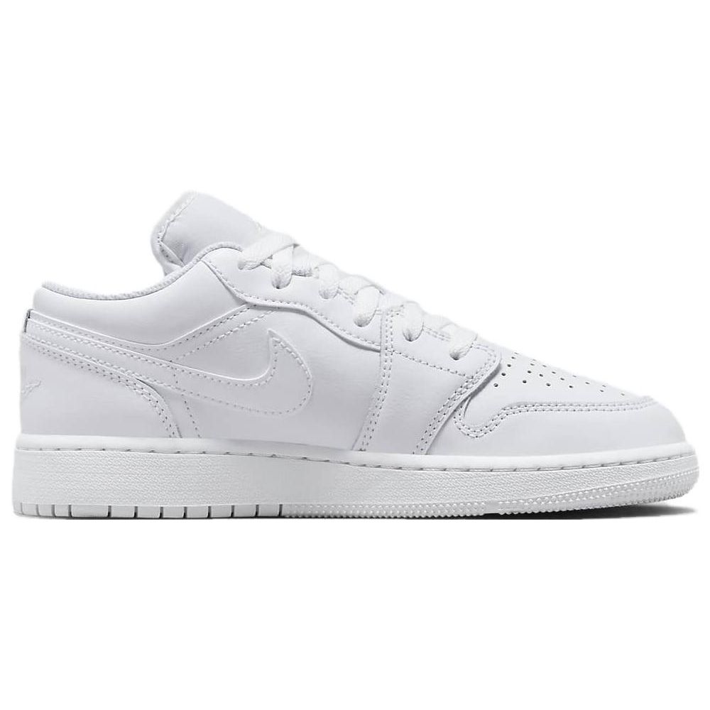Air Jordan 1 Low GS Triple White 2023 Παιδικά Αθλητικά Παπούτσια 553560-136